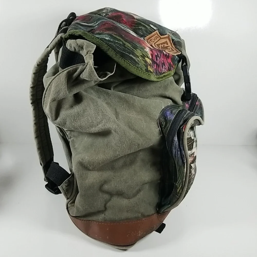 Rare 90s Gotcha Ruck Sack Surf, Skate Wear Vintage Southwestern Tapestry